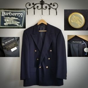 burberry double breasted blazer